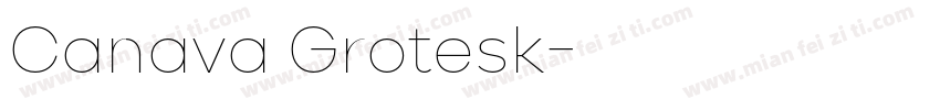Canava Grotesk字体转换